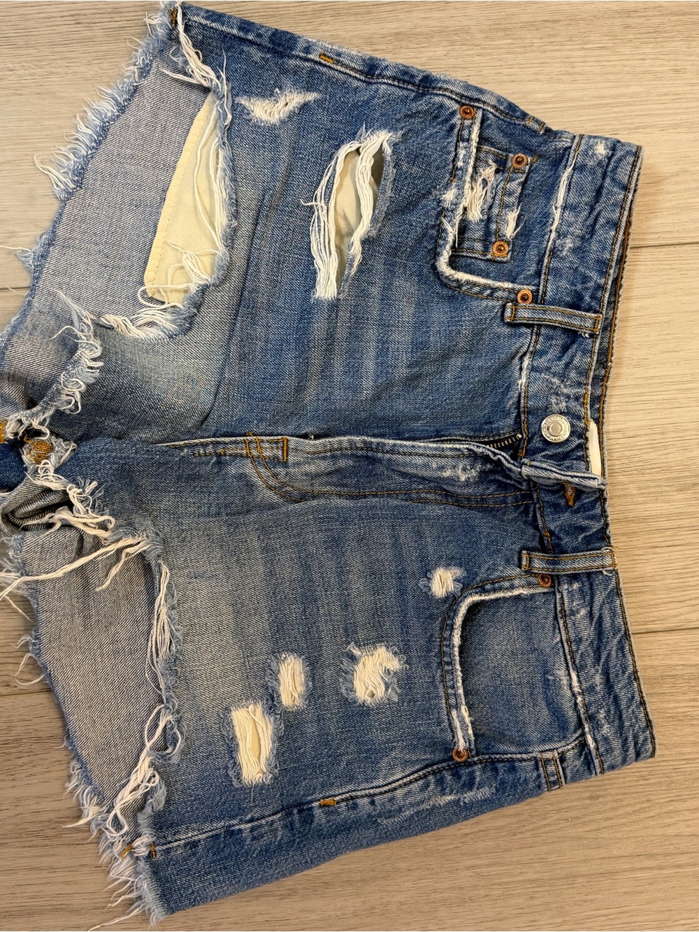 Zara Blue Denim Shorts